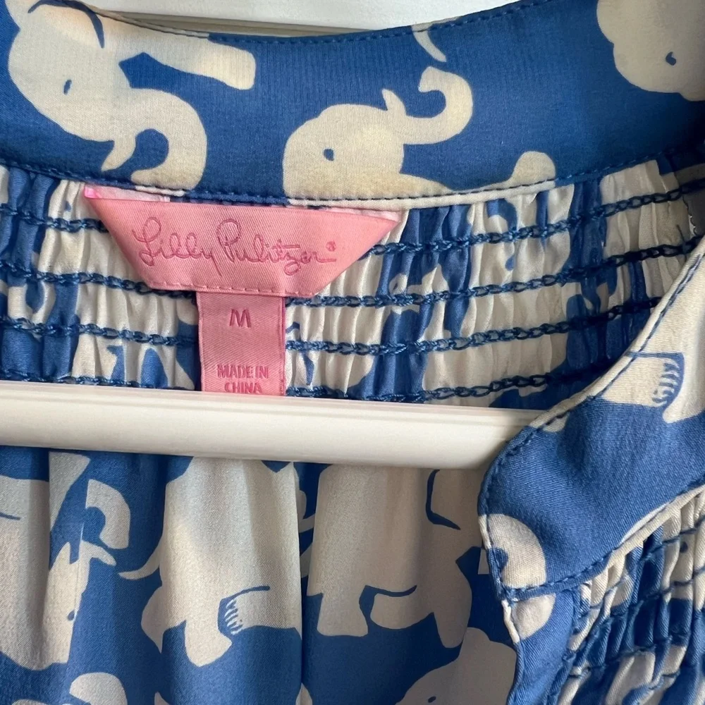 Lilly Pulitzer Tusk In Sun Elsa blouse - Picture 3 of 4